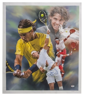 Rafael Nadal Signed 28x24-inch Canvas